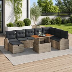 Practical 9 Piece Outdoor Sofa Set for Your Garden