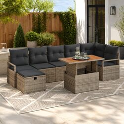 Functional Outdoor Sofa Set, Ideal for Any Garden Gathering