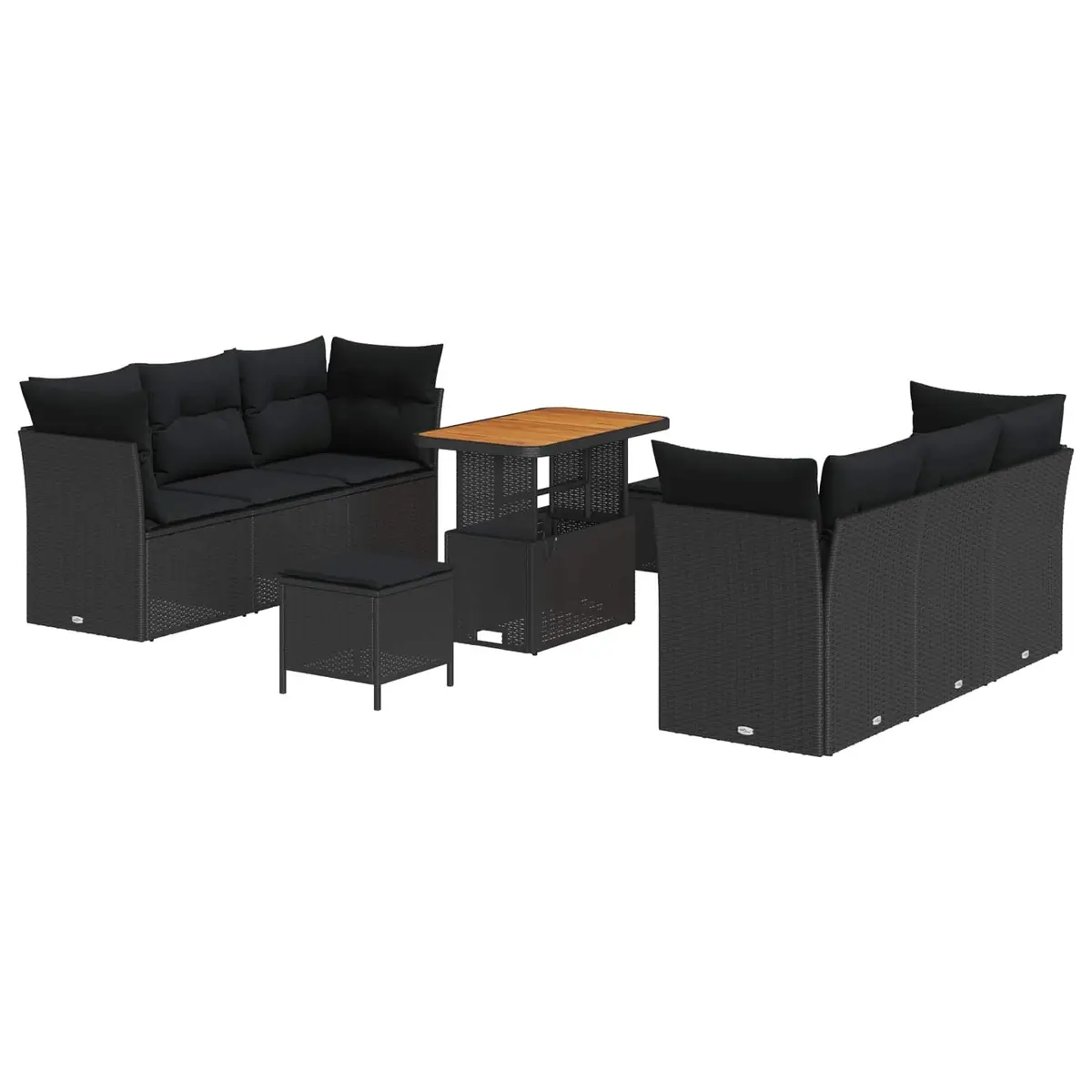 9-Piece Modular Outdoor Sofa Set