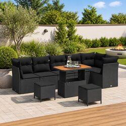 9 Piece Garden Sofa Set Ideal for Entertaining