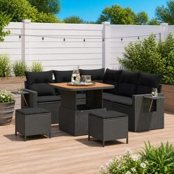 Practical 8-Piece Modular Garden Sofa for All Outdoor Needs