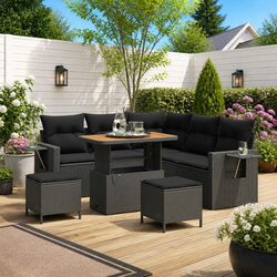 Versatile 8-Piece Modular Outdoor Sofa Set for Gatherings