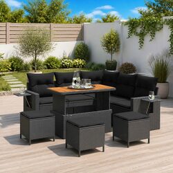 Versatile 9-Piece Garden Sofa Set for Any Gathering