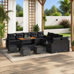 Functional 14 Piece Modular Outdoor Sofa Set for Garden Use