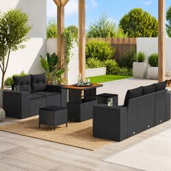 Versatile 8-Piece Garden Sofa Set for Outdoor Gatherings