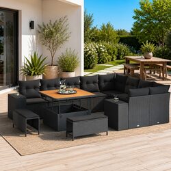Versatile Modular Sofa Set for Patios and Gardens