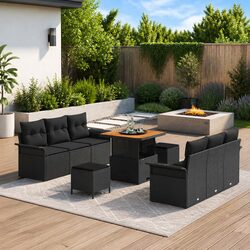 Practical 9-Piece Garden Sofa for Every Outdoor Occasion