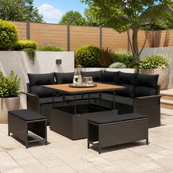 Functional 8-Piece Garden Sofa Set for Outdoor Spaces