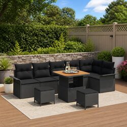 Versatile 9-Piece Sofa Set for Outdoor Use