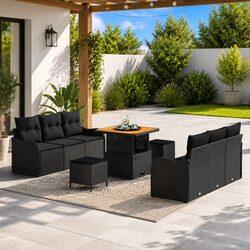 Versatile 9-Piece Sofa Set for Your Outdoor Living Area