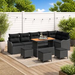 Versatile 10-Piece Garden Sofa Set for Outdoor Use