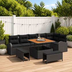 Versatile 9-Piece Outdoor Sofa Set for Gardens