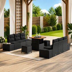 Practical 9-Piece Modular Garden Sofa for Your Home