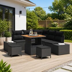 Versatile 8-Piece Garden Sofa Set for Any Outdoor Use