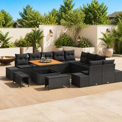 Versatile 13-Piece Patio Sofa Set with Cushions
