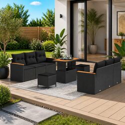 Versatile 9-Piece Garden Sofa Set for Any Outdoor Setting