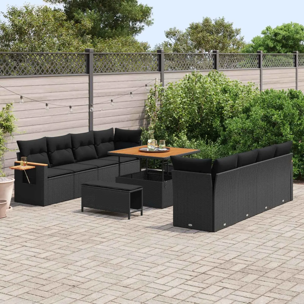 11-Piece Modular Sofa Set for Outdoor Living