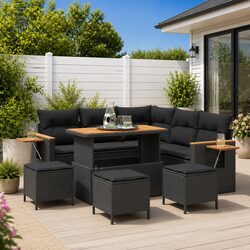 Practical 9-Piece Garden Sofa Set for Your Patio