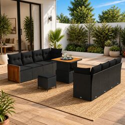 Ideal 11-Piece Garden Sofa Set for Every Outdoor Occasion