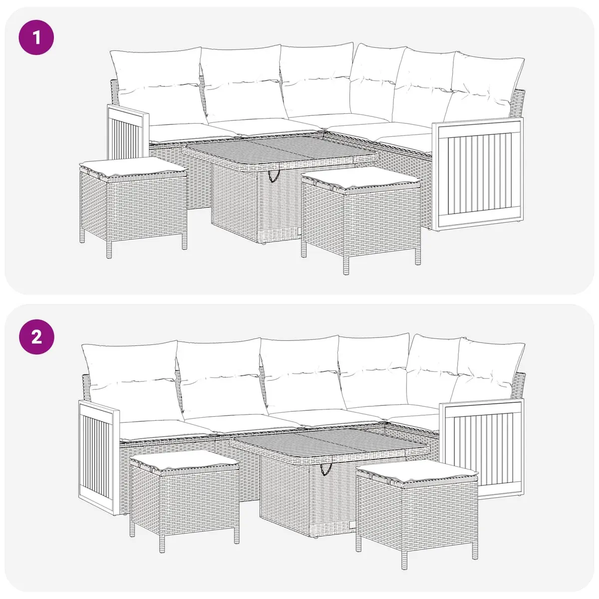 Outdoor Sofa Set for Patios and Gardens