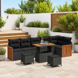 Versatile 9-Piece Garden Sofa Set for Outdoor Use