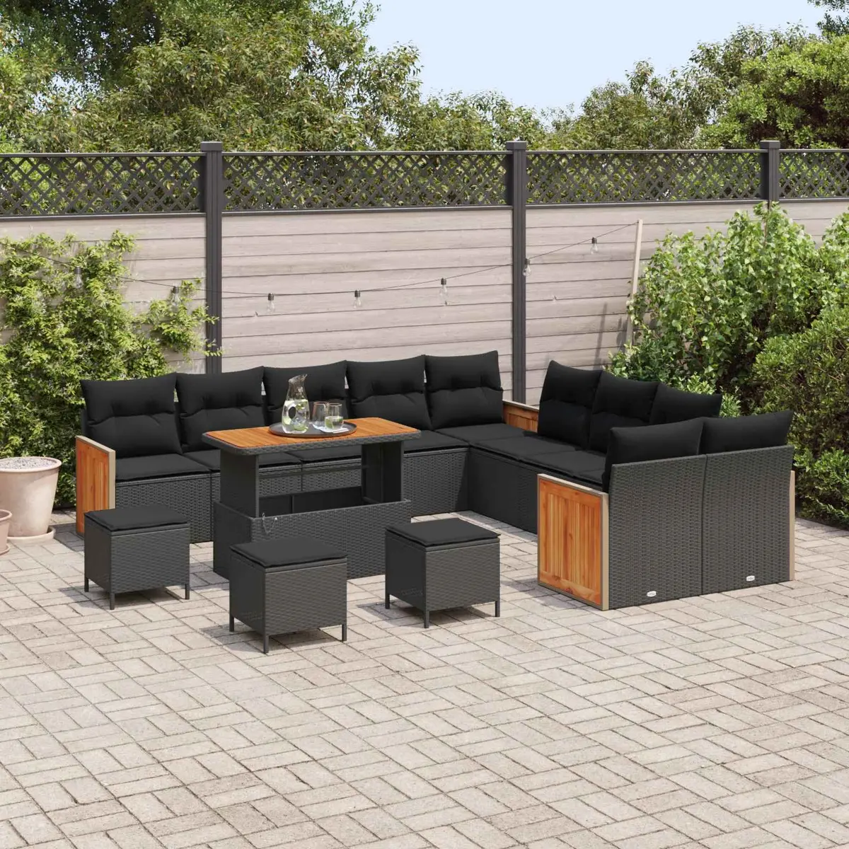 14-Piece Outdoor Sofa Set for Gatherings