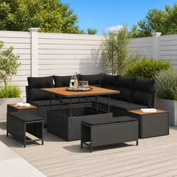 8-Piece Outdoor Sofa Set: Versatile Modular Design