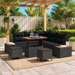 Perfect for Patios: 8-Piece Garden Sofa Set
