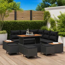 Versatile 9-Piece Garden Sofa Set for Outdoor Spaces