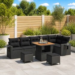 Practical 11-Piece Modular Garden Sofa for Outdoor Use