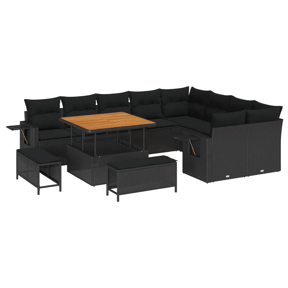 13-Piece Modular Sofa Set for Outdoor Use