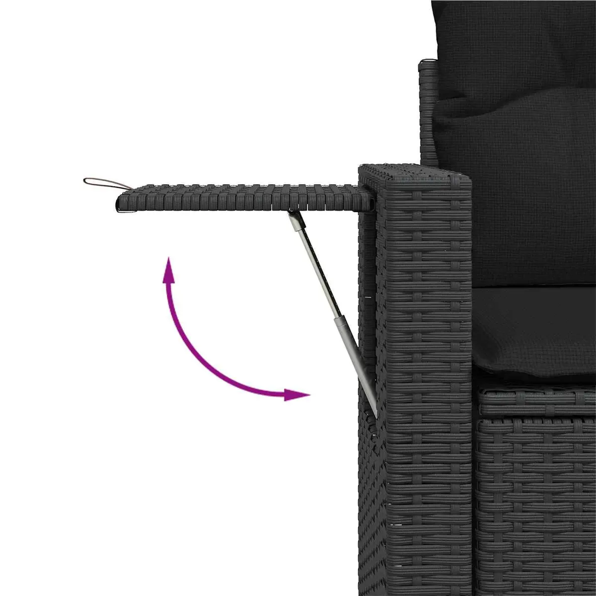 Garden Sofa Set 13 Pieces Outdoor Furniture Black Modular Lounge Seating