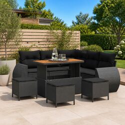 Practical 9-Piece Sofa Set for Outdoor Gatherings