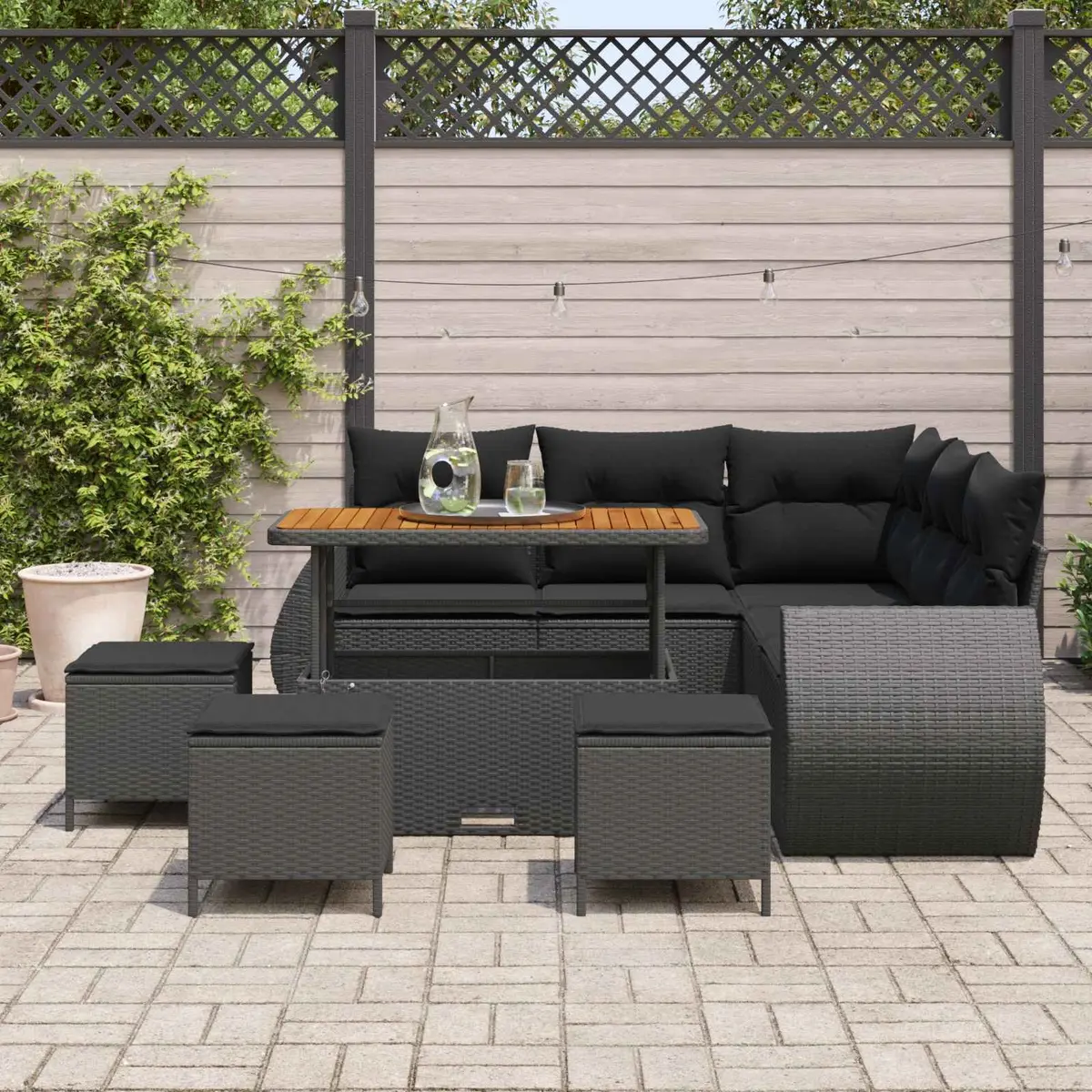 9-Piece Sofa Set for Outdoor Gatherings