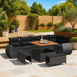 Versatile 9-Piece Garden Sofa Set for Outdoor Living