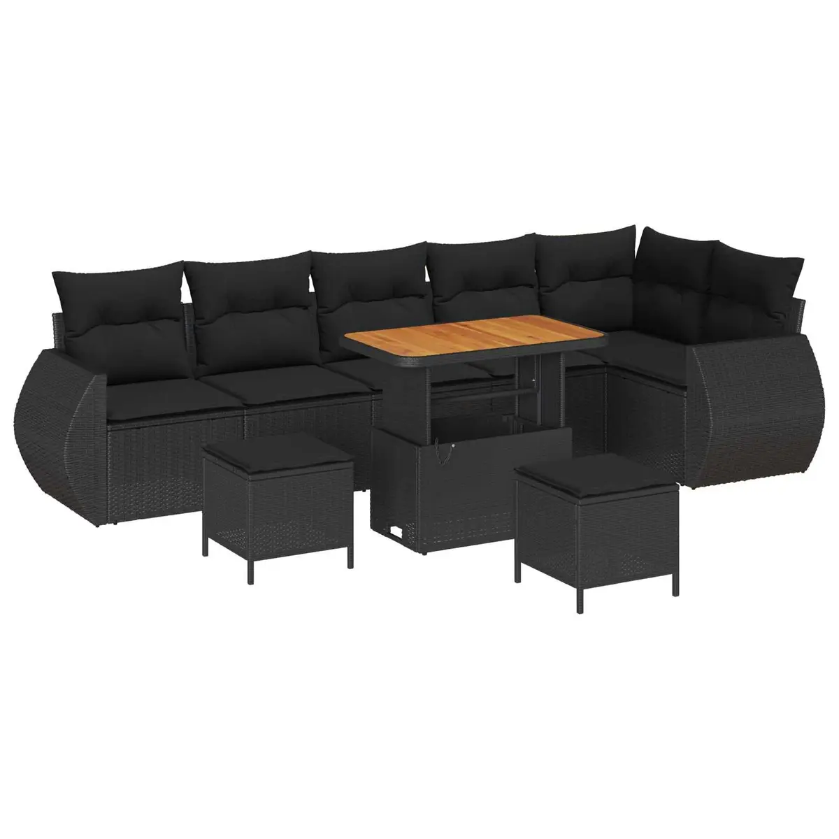 9 Piece Sofa Set for Outdoor Gatherings