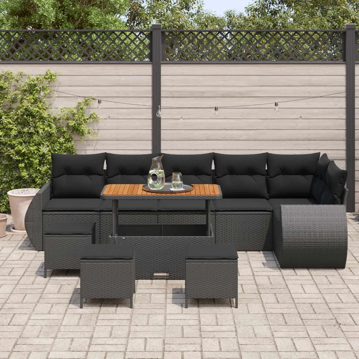 Modular Sofa Set for Outdoor Gatherings