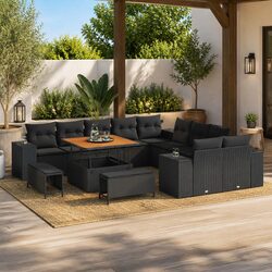 Functional 13-Piece Modular Outdoor Sofa Set