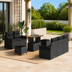 Practical 8-Piece Garden Sofa Set for Home Use