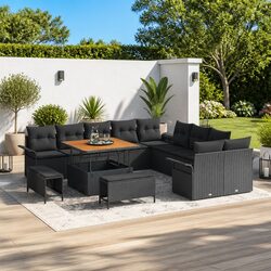Practical 13-Piece Outdoor Sofa Set for Relaxation