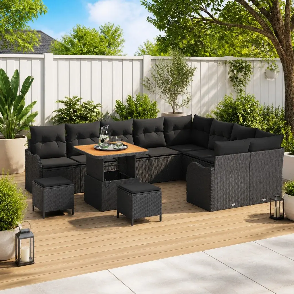 12-Piece Modular Garden Sofa for Home Use