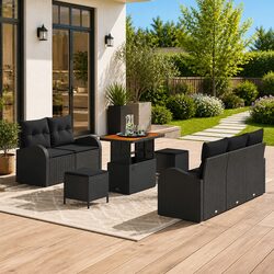 Practical 8-Piece Garden Sofa Set for All Occasions