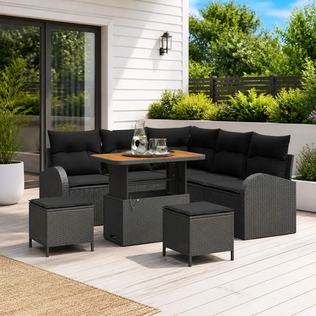 8-Piece Modular Sofa Set for Outdoor Living