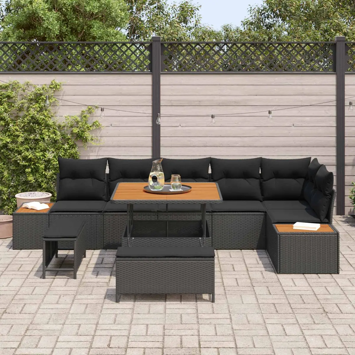 9-Piece Sofa Set for Outdoor Living