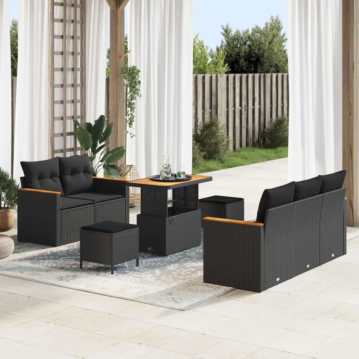 Modular Sofa Set for Gardens and Patios