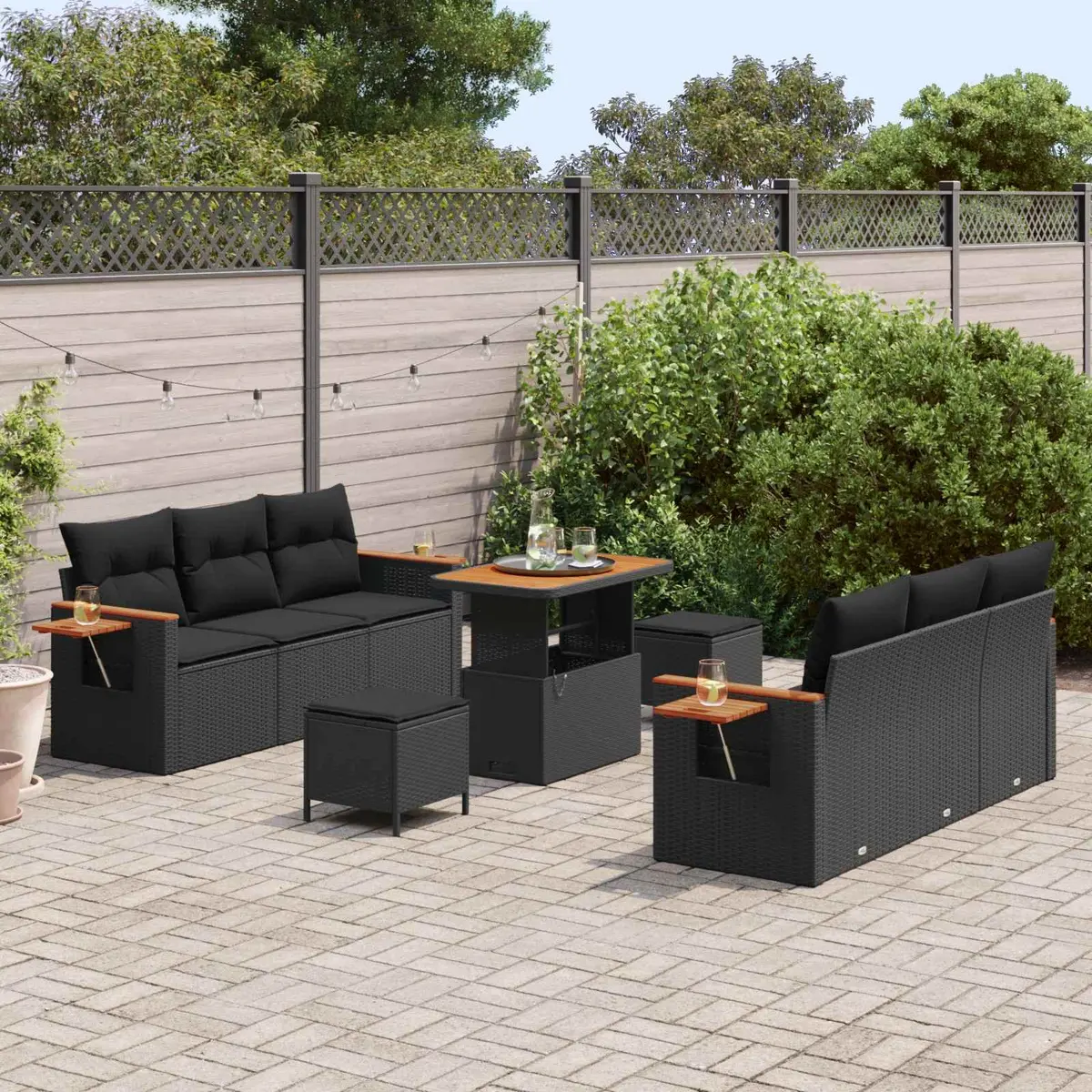 11-Piece Sofa Set for Outdoor Relaxation