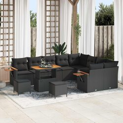 Practical 13 Piece Modular Garden Sofa Set for Outdoor Use
