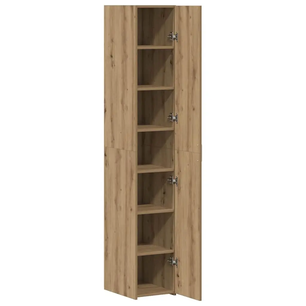 Highboard Engineered Wood 30 x 42.5 x 185 cm Brown Minimalist Storage Cabinet
