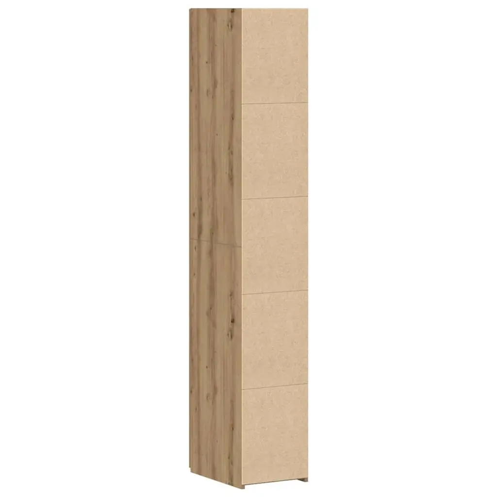 Highboard Engineered Wood 30 x 42.5 x 185 cm Brown Minimalist Storage Cabinet