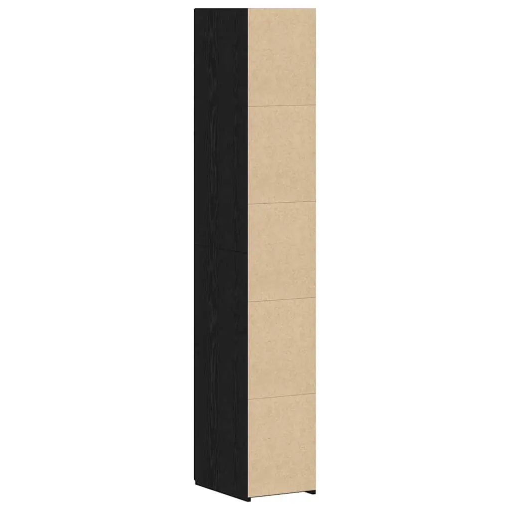 Highboard Black Oak Storage Cabinet Living Room Furniture Bedroom Organiser